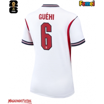 Anglia Marc Guehi #6 Echipament de Fotbal Replică Mondial 2026 Femei Acasa